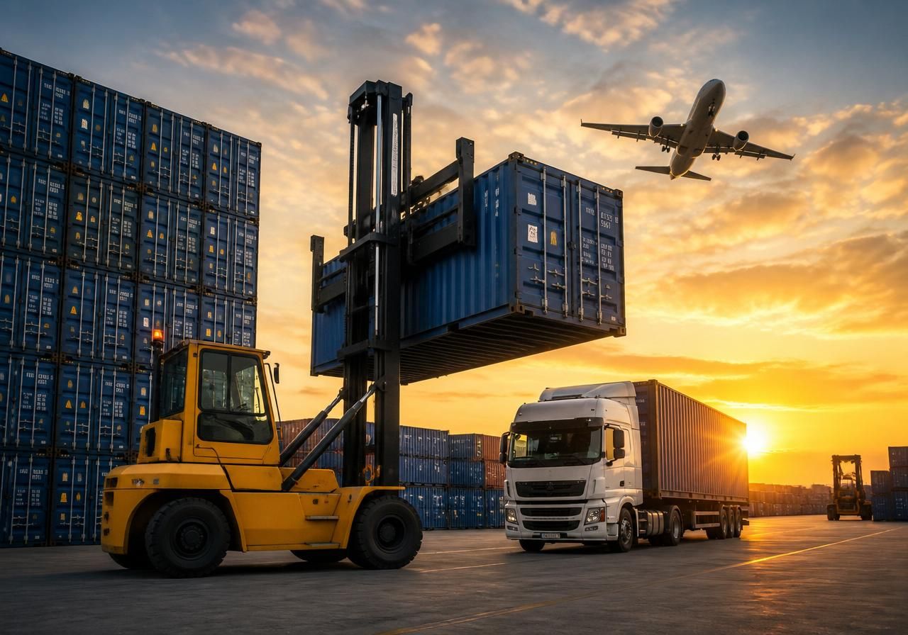 Equipa da The Box Fast Logistics em armazém
